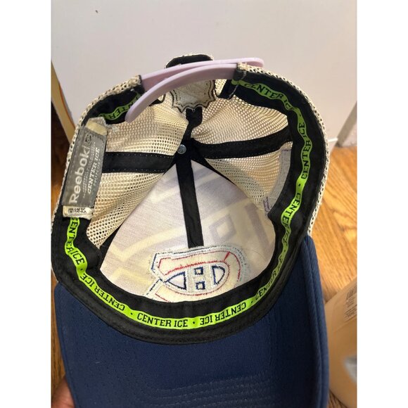 Reebok NHL Center Ice Montreal Canadiens Mesh Trucker Hat M/L - Picture 6 of 6